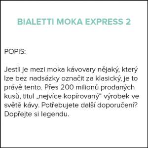 Bialetti kávovar Moka Express 2 šálky