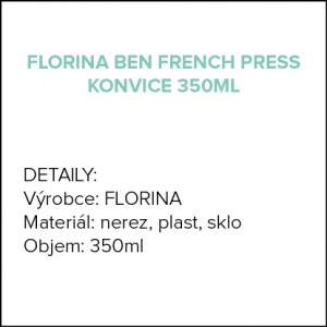 French press Ben 350 ml černý